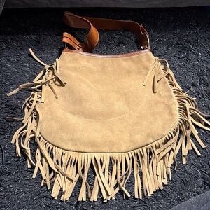 Neiman Marcus suede hobo bag